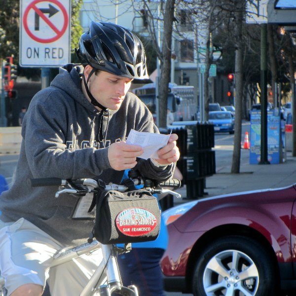 YOUNG MAN READS TRACT IN BERKELEY